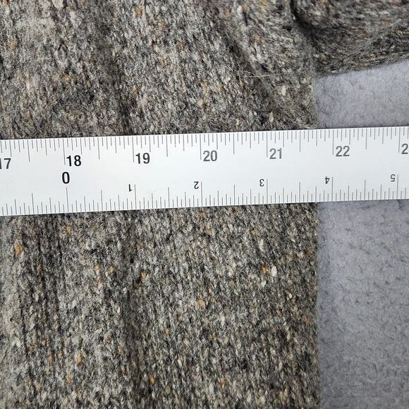 Vince Sweater Womens Medium Gray Hooded Open Front Wool Blend Cardigan 72676 - Picture 4 of 13